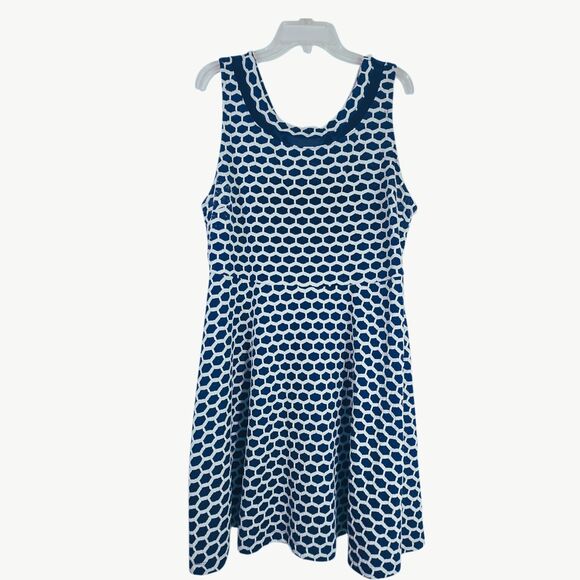 Pixley Dresses & Skirts - Pixley Navy & White Midi Dress 2x